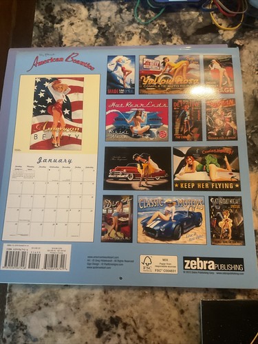 3 American Beauties Calendar’s 201-2018 Men’s Pinup - Picture 5 of 7