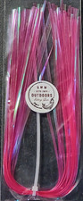 Flashabou 2mm, 11-1/2" long, PINK, Fly Tying, Lures, Jigs, Flash, Flies, Crafts