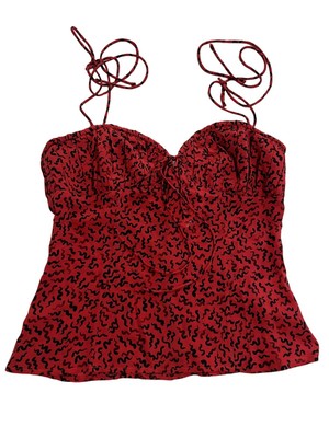 Realisation Par Ana Top in Red Squiggle
