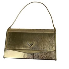 vtg Metal Clutch Bag evening Delill Made In Japan Small