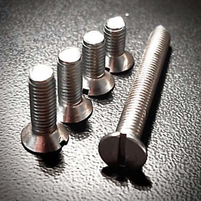 M5 Maschinenschrauben Schlitz Senkkopf A2 304 Edelstahl über 50 mm
