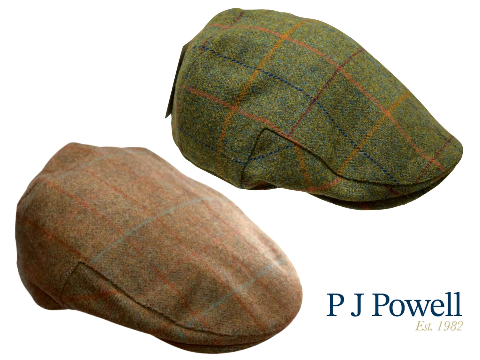 P.J POWELL Flat Cap Country Tweed Englishman Countryside Hat 2 Colours 5 Sizes
Opens in a new window
