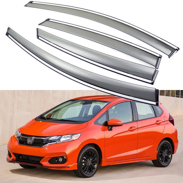 Car Window Visor Vent Deflector Sun/Rain Guards for Honda Fit 20152020