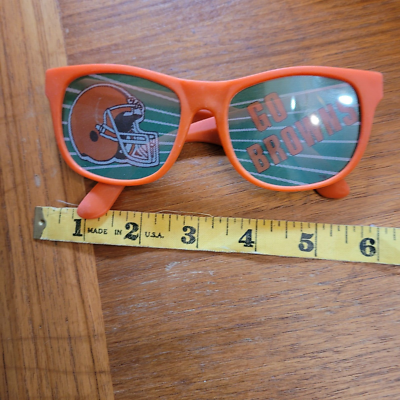 Vintage browns ‎  Sunglasses VINTAGE Cleveland Browns 80s Sunglasses ORANGE | eBay main image 3
