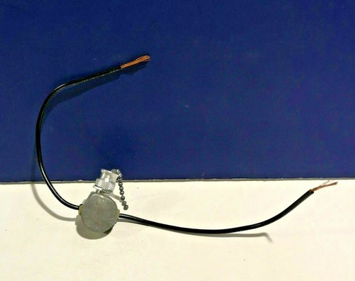 Leviton Silver Pull Chain Canopy Replacement Fan Switch 6" Lead Wire NEW 10071-P - 第 1/4 張圖片