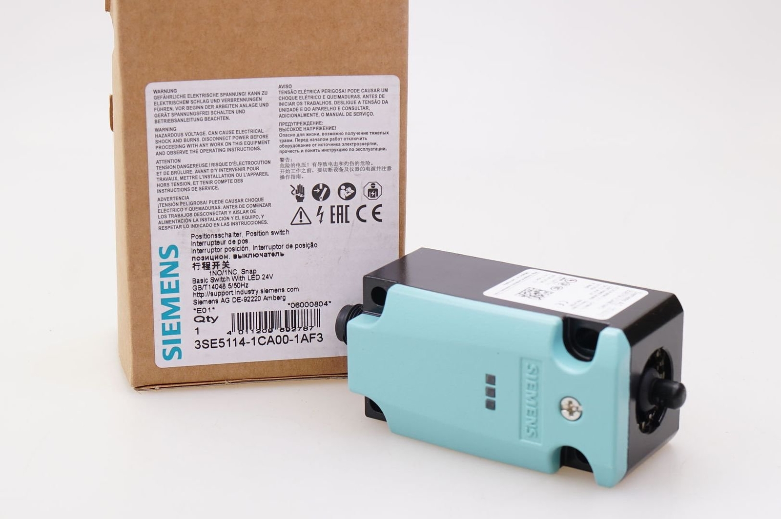 Siemens 3SE5114-1CA00-1AF3 Basic Switch for Position Switch 3SE51 OVP