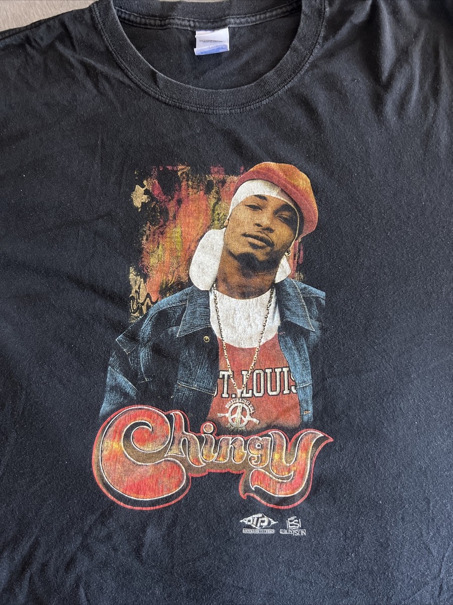 Juicy Merch Chingy T-Shirt ラップTee 🔥🔥Vintage Y2K Chingy Disturbing Tha Peace Music Promo T