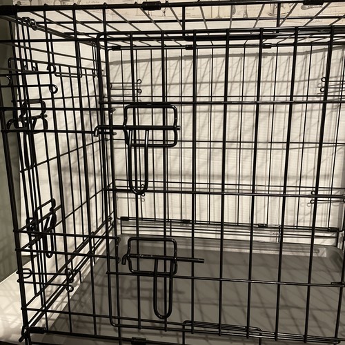 BOOTS & BARKLEY Wire Collapsible Dog Crate Black24" (L), 20" (H) x