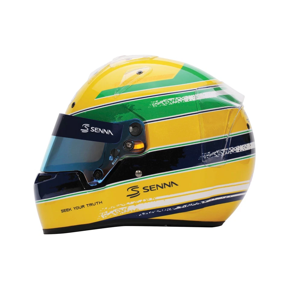 Snell BELL KC7 CMR KartHelm Ayrton Senna Edition Gelb/Grün - Bild 2 von 4