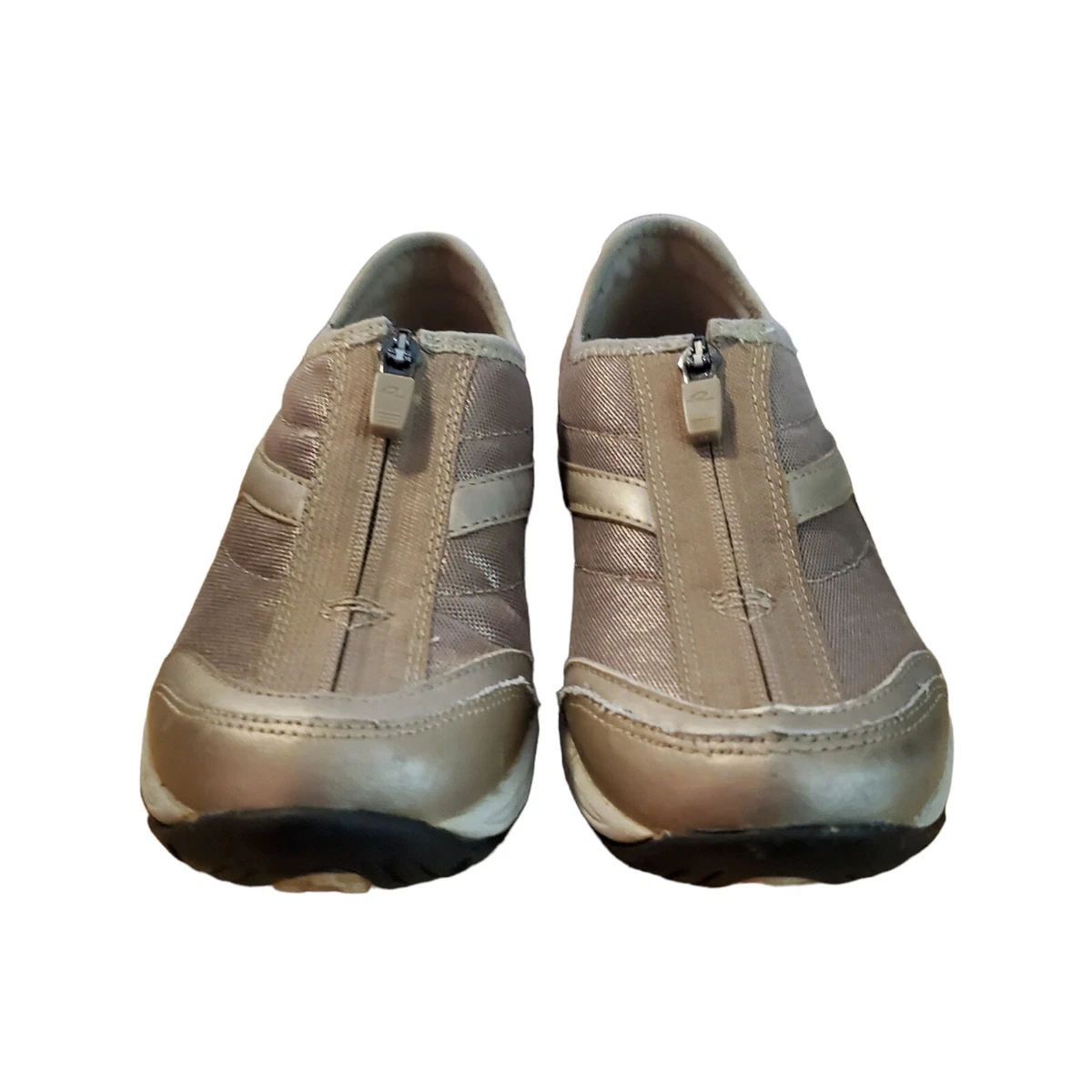 EASY SPIRIT Ellicott Peeter Taupe Easy On Zip Front Comfort Walking Shoes Size 5