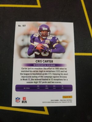 2023 Prestige Base #187 Cris Carter - Minnesota Vikings | eBay