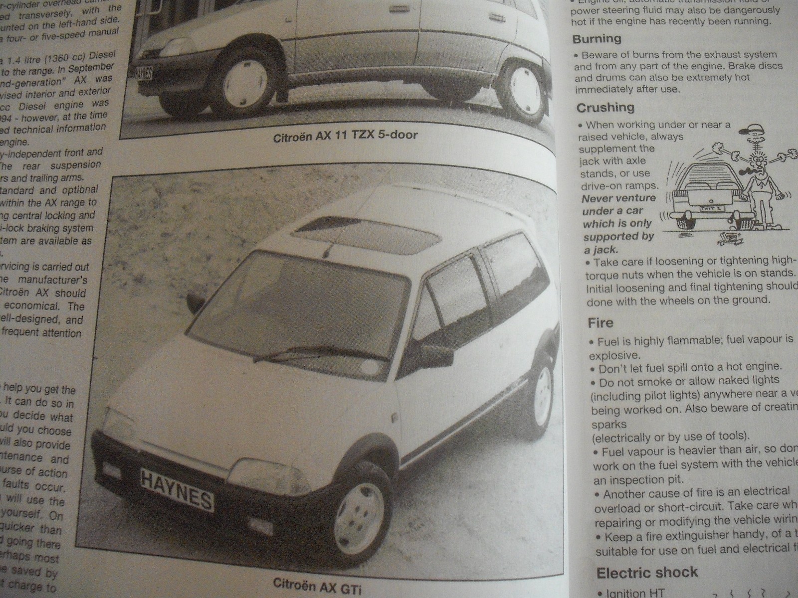 Haynes Workshop Manual Citroen AX 87-97 Petrol & Diesel 3014 French Classic  Car | eBay