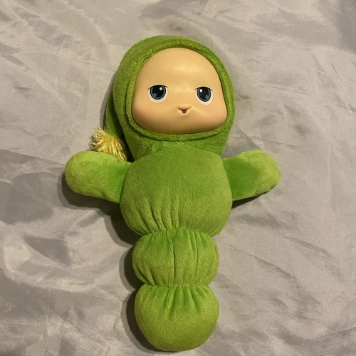 2017 Hasbro Glo Worm Glow Worm 10" Green Soft plush Light Up Music