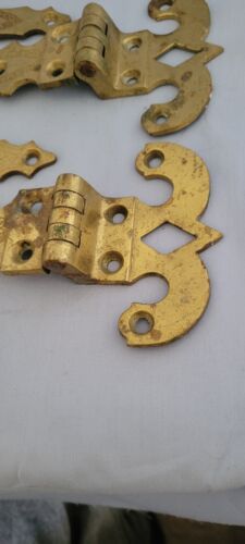 4 Antique Icebox Door Chest Refrigerator Hinge Heavy Not Magnetic & Catch. Read - 第 3/21 張圖片