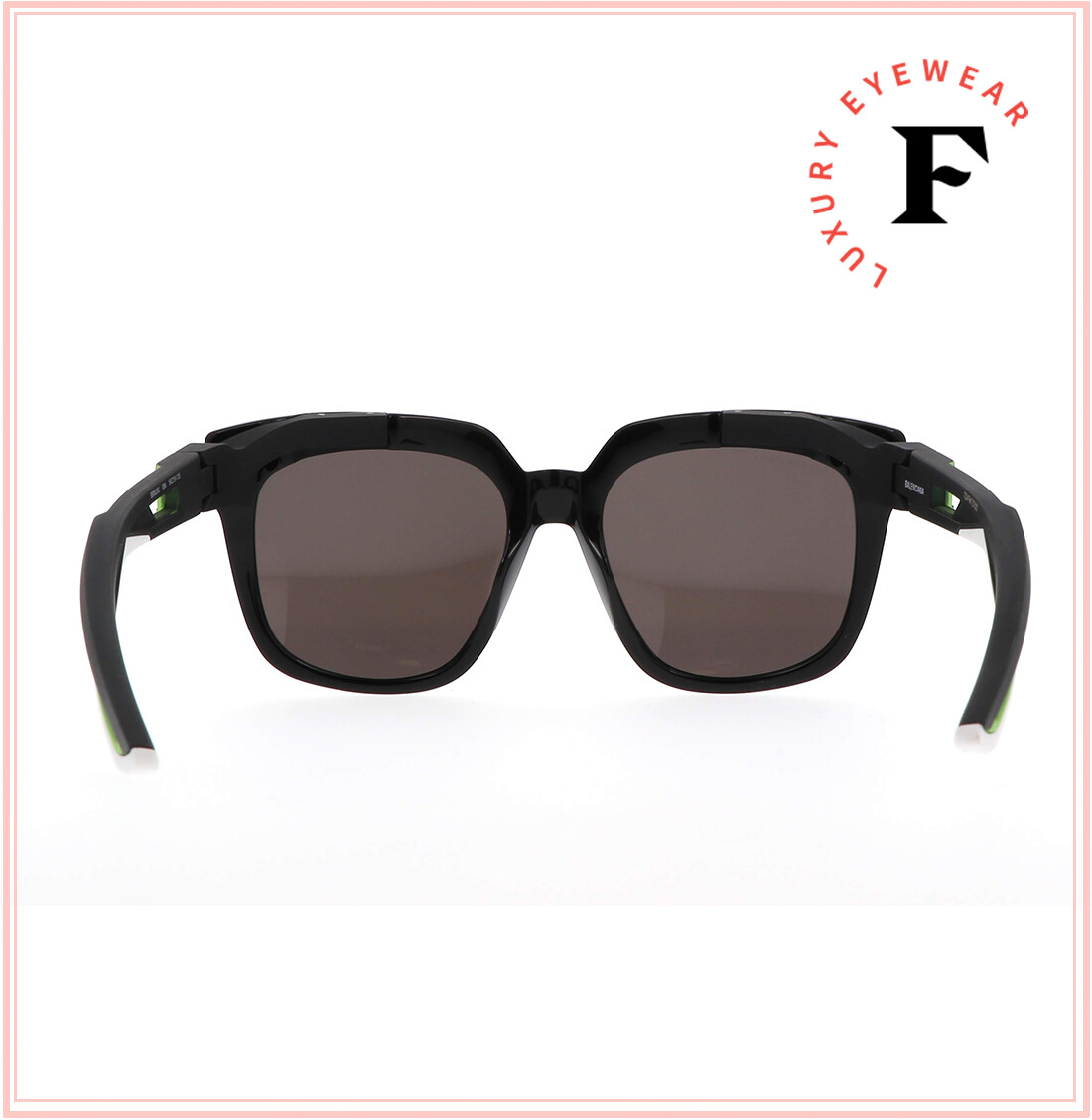 BALENCIAGA HYBRID D 0025 Black Lime Green Square Sport BALENCIAGA HYBRID D 0025 Black Lime Green Square Sport