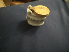 VINTAGE PORCELAIN FOR LADIES  ONLY TOILET ASHTRAY, 1940's OR 1950's