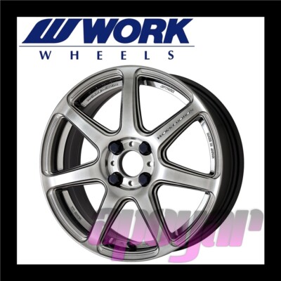 WORK EMOTION T7R WHEEL (1pcs) 16 inch 6.5J 42 100 4H Glimit Silver 