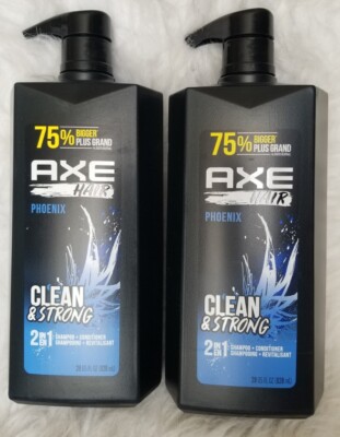 AXE Phoenix 2 in 1 Shampoo and Conditioner 28 Oz New Lot of Two (2)