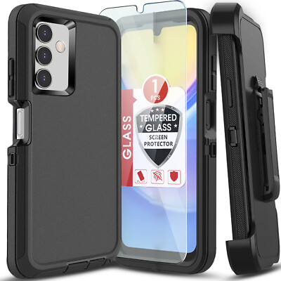 For Samsung Galaxy A03S 5G Case Phone Cover Shockproof Heavy Duty +Temperd Glass