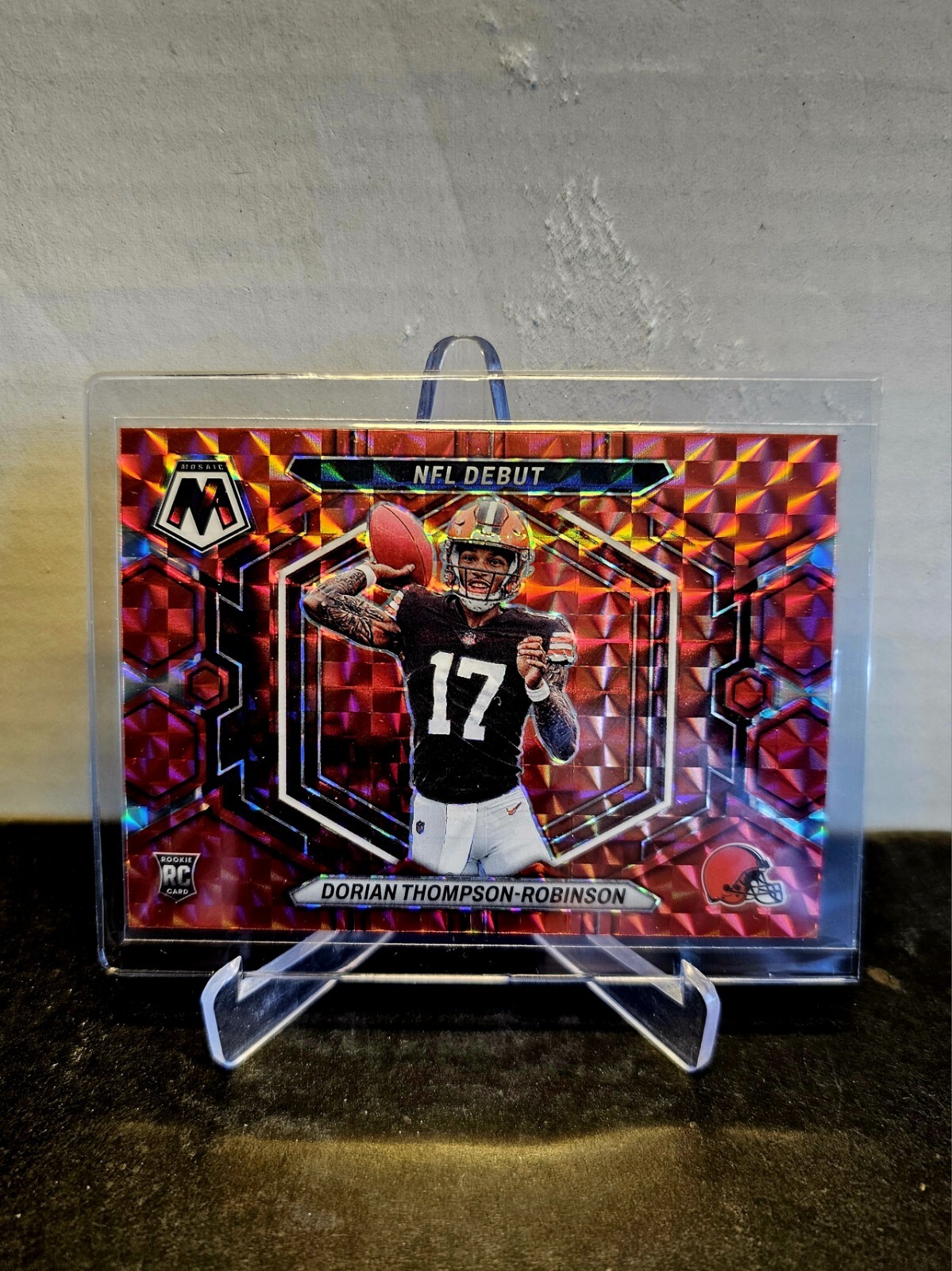 DORIAN THOMPSON-ROBINSON 2023 Panini Mosaic 🏈 NFL Debut Red Mosaic Prizm #ND-6