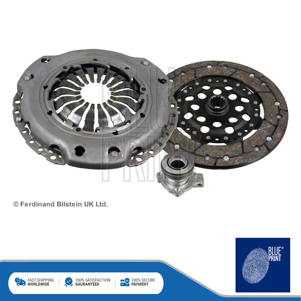 Fits Vauxhall Astra Astravan Meriva 1.7 CDTi Clutch Kit Blue Print #2 ...