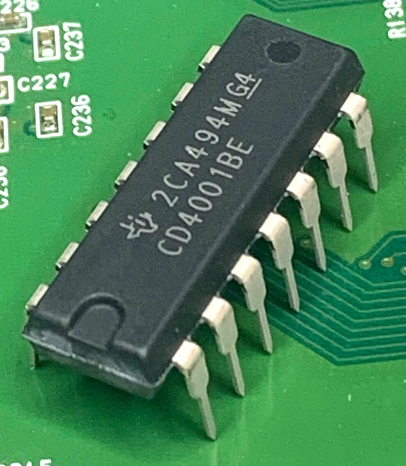 TEXAS INSTRUMENTS CD4001BE 4001 Circuito Integrato THT DIP14