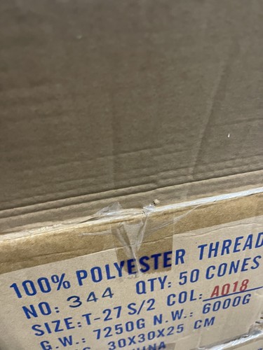 50 Spools Cream Multi Purpose Serger Sewing Threads T27 Quality 6000 YDS / Cone - Picture 3 of 4