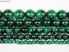 Natural Malachite Gemstone Round Beads 15.5'' Strand 4mm 6mm 8mm 10mm 12mm 