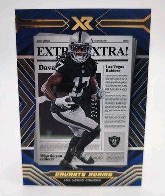 2022 Panini XR - Extra Extra Blue #EXT-20 Davante Adams /99