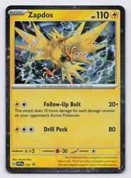 Zapdos 157 Scarlet & Violet Black Star Promo