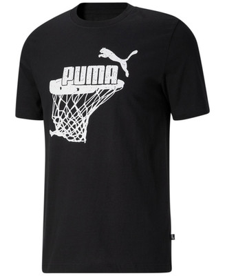 Puma All Net Mens Basketball Crewneck Graphic T-Shirt Size M