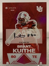 2024 ONIT Utah Utes - On card AUTO #S-2 Brant Kuithe 63/80 - Utah Utes