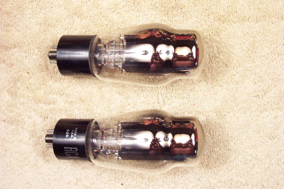 Two, NEW in box, RCA, 5U4G tall, shouldered glass, match date pair, 5U4G, 5U4GB - Image 2 of 4