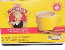 Abuelita Mexican Style instant Hot Chocolate Drink Mix,  (8 Packets)