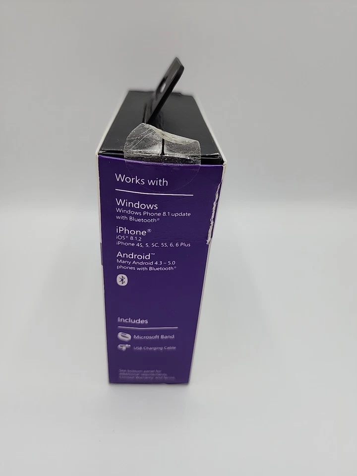 Reloj Fitness Inteligente Microsoft Band Modelo 1619 Talla M Mediano CAJA ABIERTA Foto 2 de 4