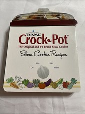 Rival Crock Pot Slow Cooker Recipes Cookbook Hardcover Board Book
