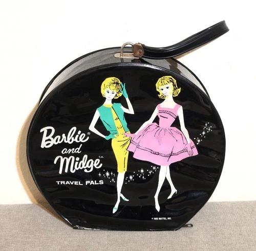 Vintage Barbie & Midge Doll Carrying Case Mattel 1963