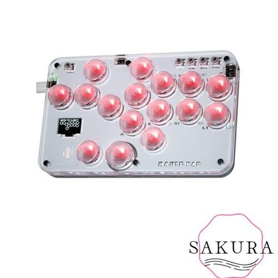 Haute42 Leverless Arcade Stick Leverless Ultra-thin Low Profile All Buttons