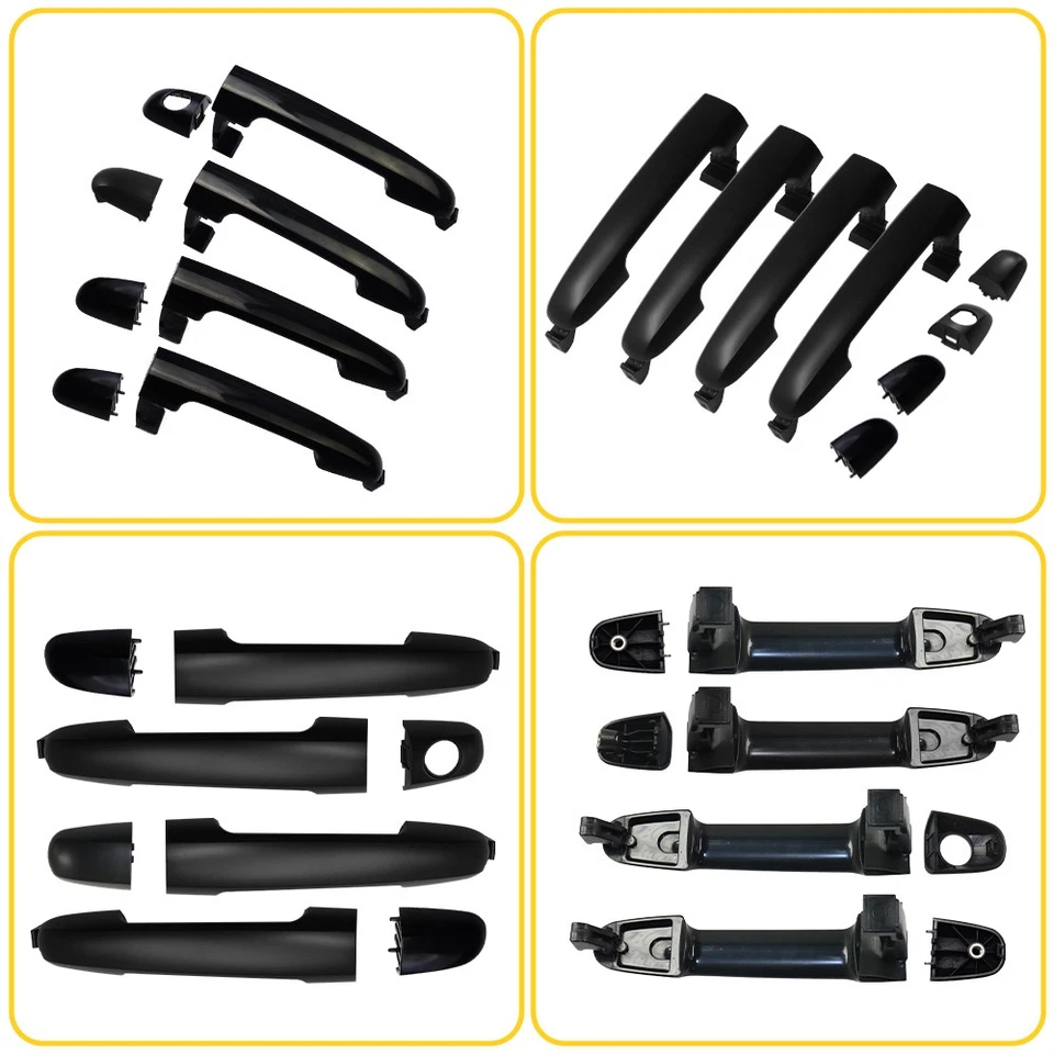 Juego de manijas de puerta exterior delanteras traseras para HYUNDAI SONATA 2006-2010 1/4 PIEZAS Foto 3 de 4