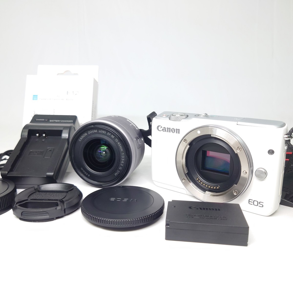 EXC+++] Canon EOS M10 18.0MP camera - White 15-45mm Lens From