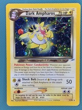 Pokémon Tcg Dunkles Ampharos 1/105 Neo Destiny Holo Rare Karte UNL WOTC Vintage