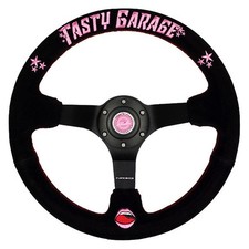 Steering Wheel 3-spoke Tasty Garage Second Signature Black Suede Reinforced