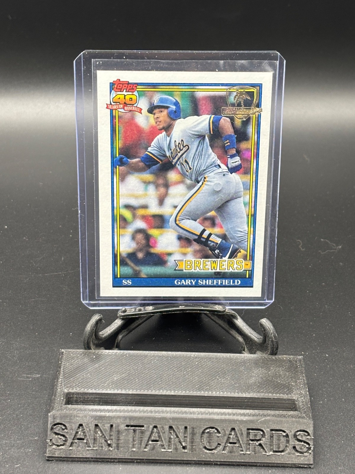 1991 Topps - Gary Sheffield #68 Operation Desert Shield