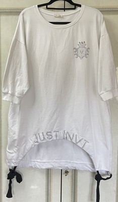 INVT/Modisches Damen Pullover/Weiss & Logo-Strass,Stretch,2 Taschen,Gr.XL/50-52