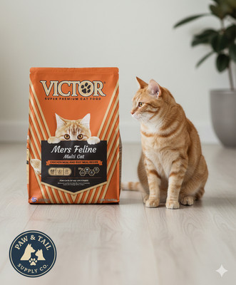 VICTOR Mers Feline High Protein Dry Cat Food 15 lb All Life Stages Skin & Coat