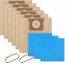 19-3100 Shop Vac Bags Compatible with Stanley 5 to 6 Gallon wet dry vacuum