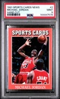 144447578 Michael Jordan 1991 Sports Cards News #2 PSA 9