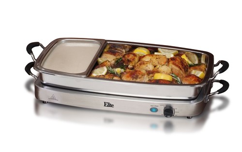 Elite Gourmet EWM-9933 Triple 3 x 2.5 Quart Trays Buffet Server 7.5 Qt Oven S... - Picture 6 of 9