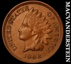 1908 Indian Head Cent-Almost Uncirculated Scarce Better Date No Reserve #i6537