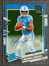 2023 Clearly Donruss #61 Hendon Hooker RC Rated Rookie Auto Lions